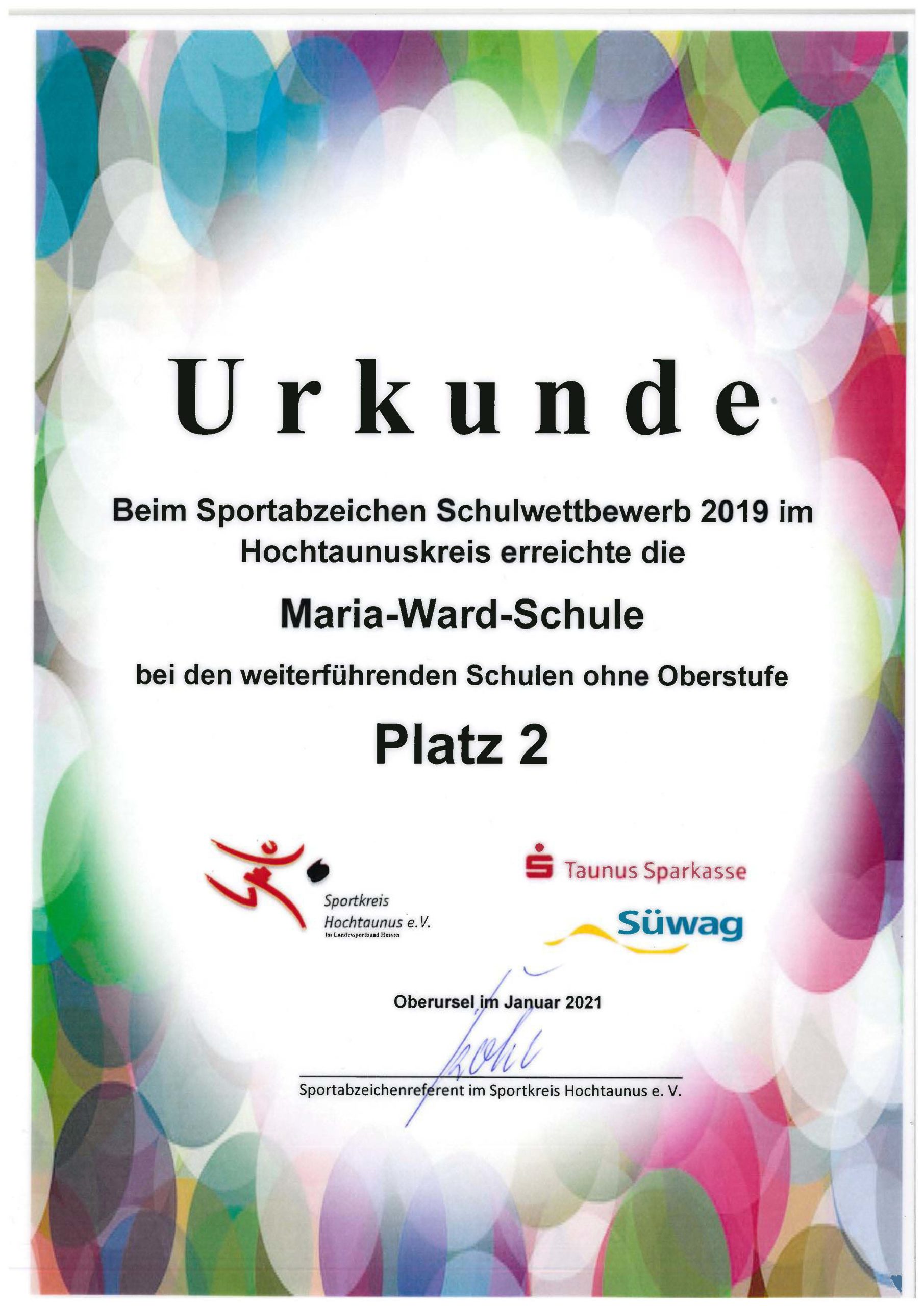 Du betrachtest gerade Sportabzeichen 2019